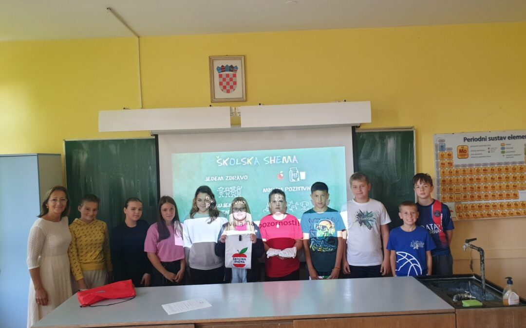 ŠKOLSKA SHEMA – jedem zdravo, mislim pozitivno, djelujem preventivno