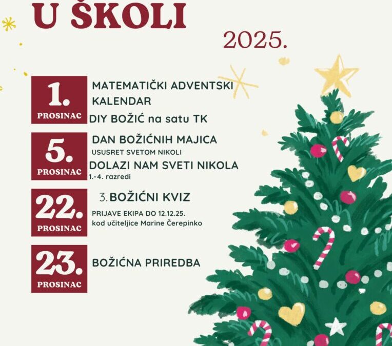 PROSINAC U ŠKOLI